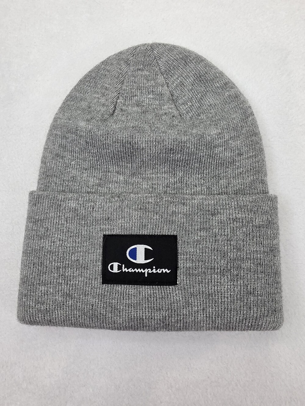 Champion Men's Knit Ribbed Cuffed Beanie NWOT OSFA Gray 4066
